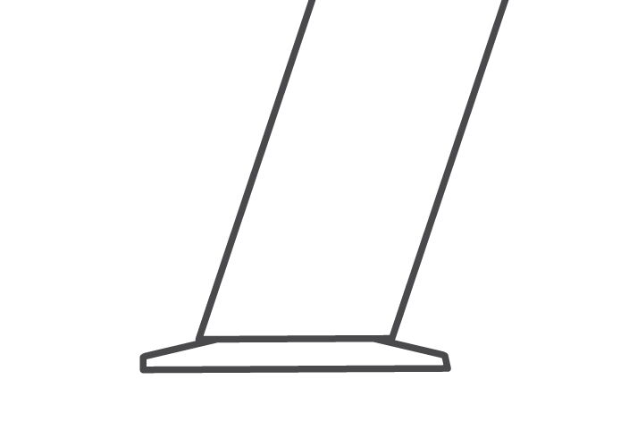 Fot för fast golvmontage