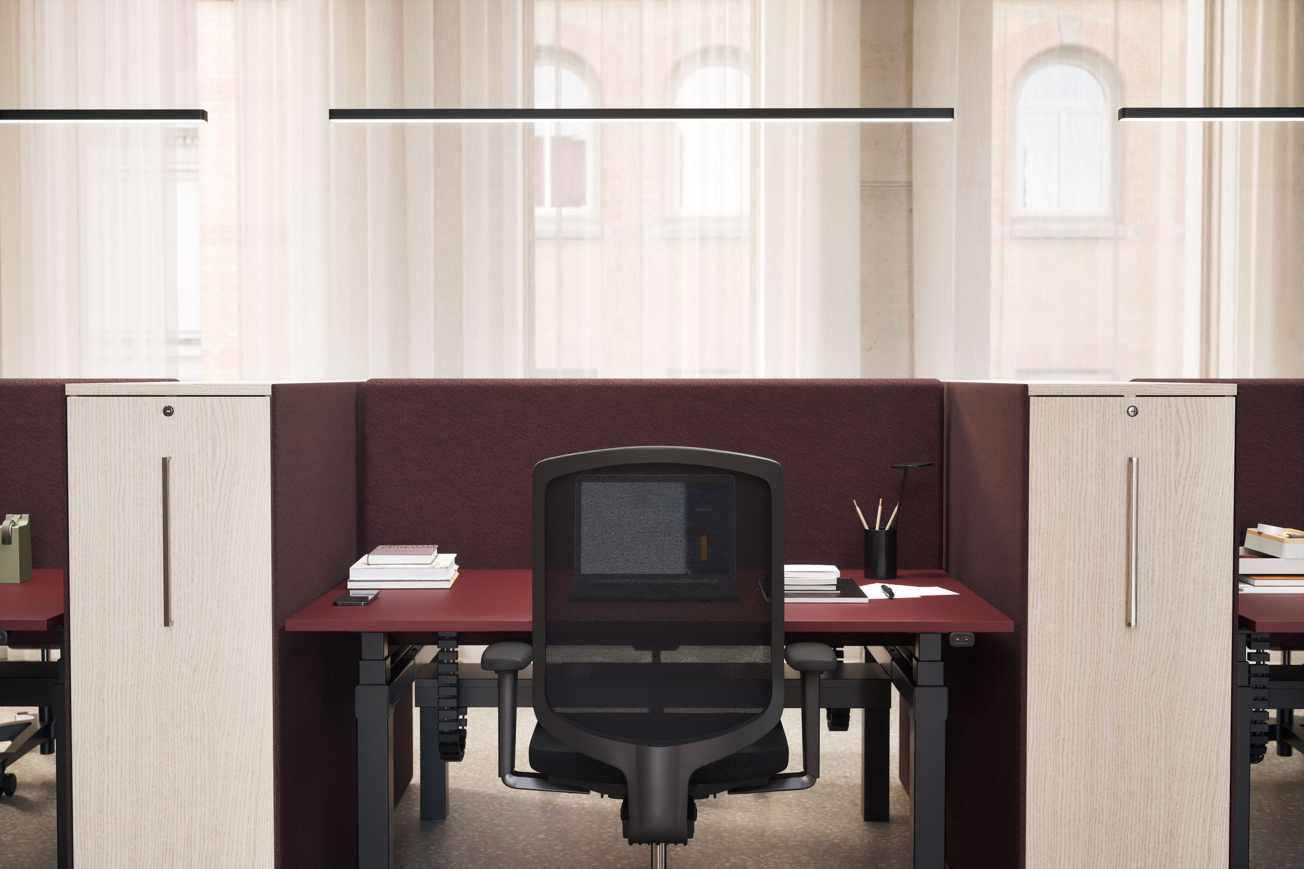 Bench Sitt/stå, två arbetsplatser produktbild 14