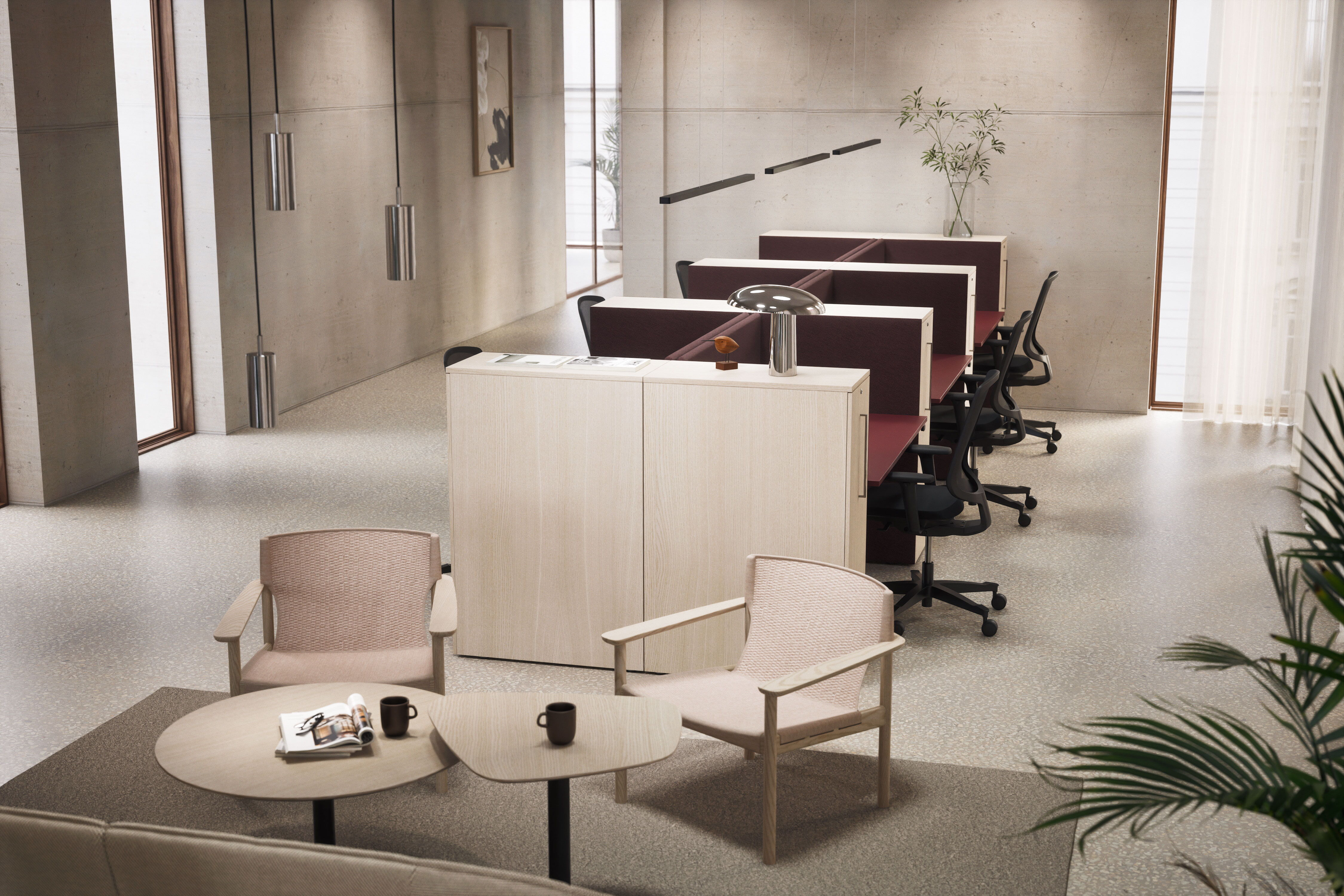 Bench Sitt/stå, två arbetsplatser produktbild 13