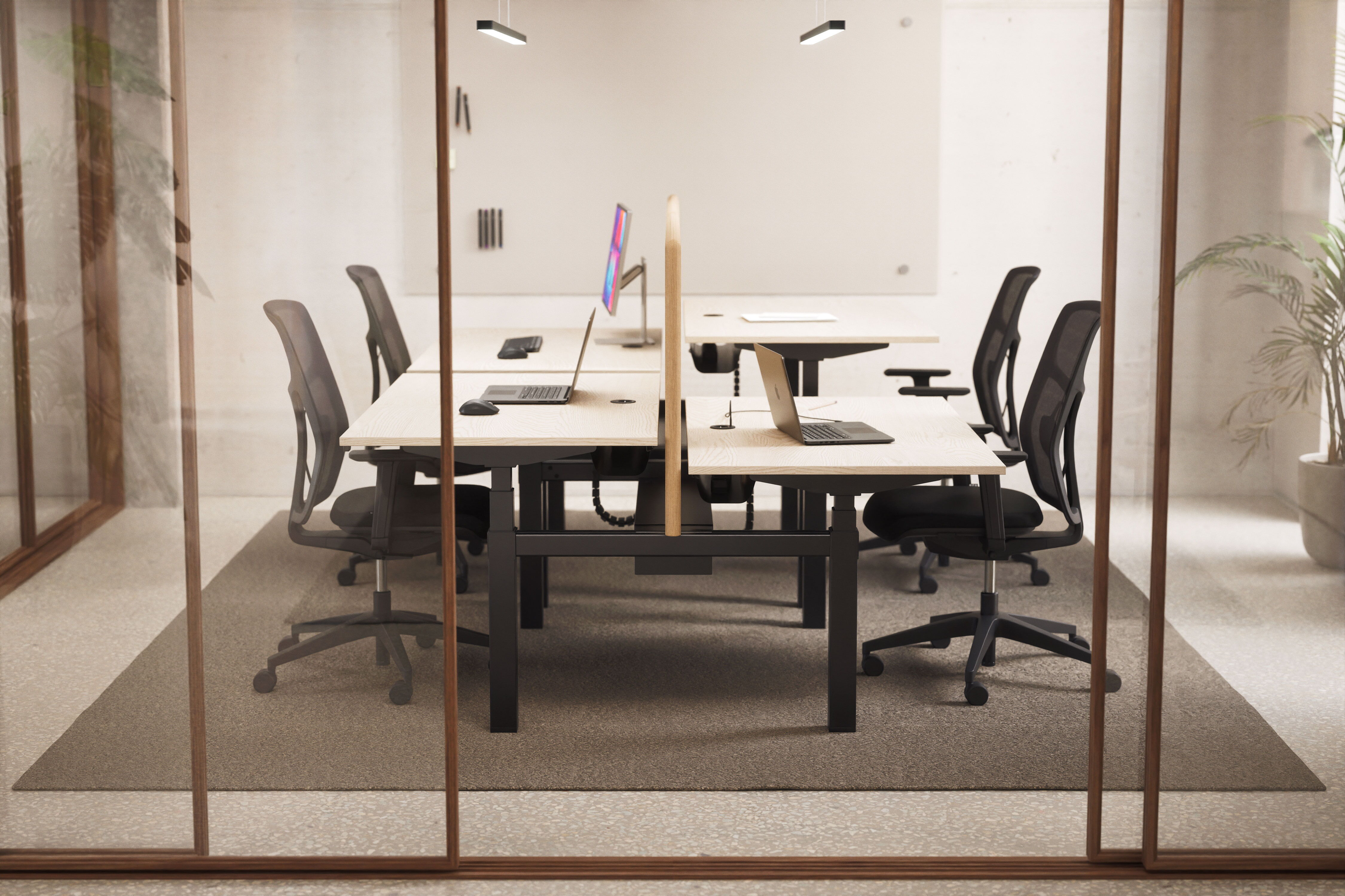 Bench Sitt/stå, två arbetsplatser produktbild 12